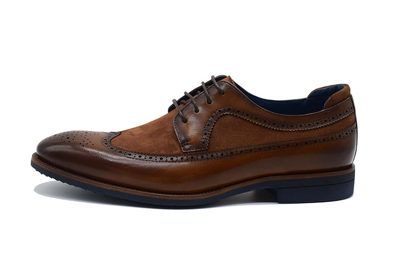 Leather classic dress men shoes