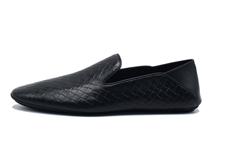 Soft embossed leather loafer shoes